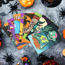Halloween 3D push bubble-out Greeting Cards, 72 Pcs