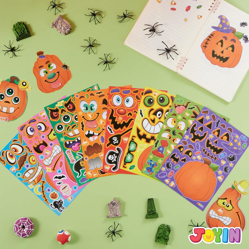 24 Pcs Halloween Pumpkin Decorating Stickers