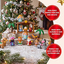 JOYIN 24 PCS Christmas Advent Calendar - Nativity Figurine Set