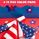 12Pcs American Flag Bandanas