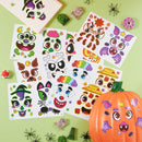 36 Pcs Halloween Pumpkin Face Stickers