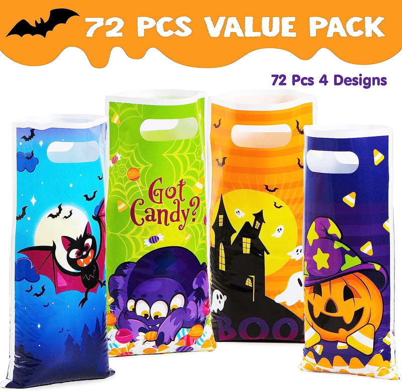 Halloween Trick Or Treat Bags, 72 Pcs