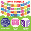 36Pcs Cinco de Mayo Plastic Papel Picado Banner, 18ft