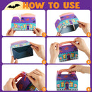 3D Halloween House Cardboard Treat Boxes, 32 Pcs