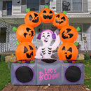 Joiedomi 6 Ft Inflatable Halloween Music Skeleton Pumpkin with LED Lights