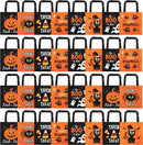 Halloween Non-Woven Bags Colorful Orange and Black, 32 Pcs