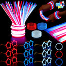 99Pcs July 4th Bracelets, Necklaces, Glasses, and Glow Sticks Kit