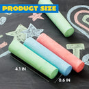 108Pcs 3 Color 36 Packs Sidewalk Chalks