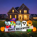 Joiedomi 8 Ft Inflatable Halloween Pumpkin Ghost Vampire Witch Set