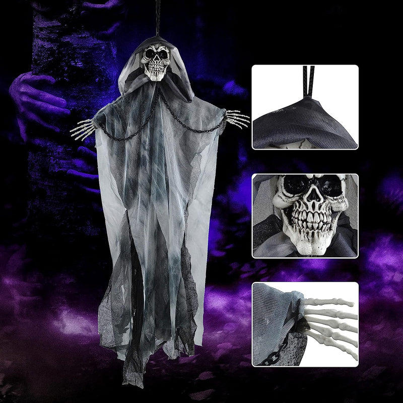 Hanging Grim Reaper with Chains, 3 Pcs