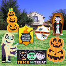 7 Pcs Friendly Halloween Corrugate Yard Stake Signs