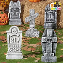 JOYIN 5 PCS 17" Halloween Tombstones - Graveyard Yard Decoration