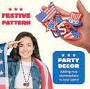 18Pcs July 4th Necklaces (6 Pendants)