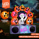 Joiedomi 6 Ft Inflatable Halloween Music Skeleton Pumpkin with LED Lights