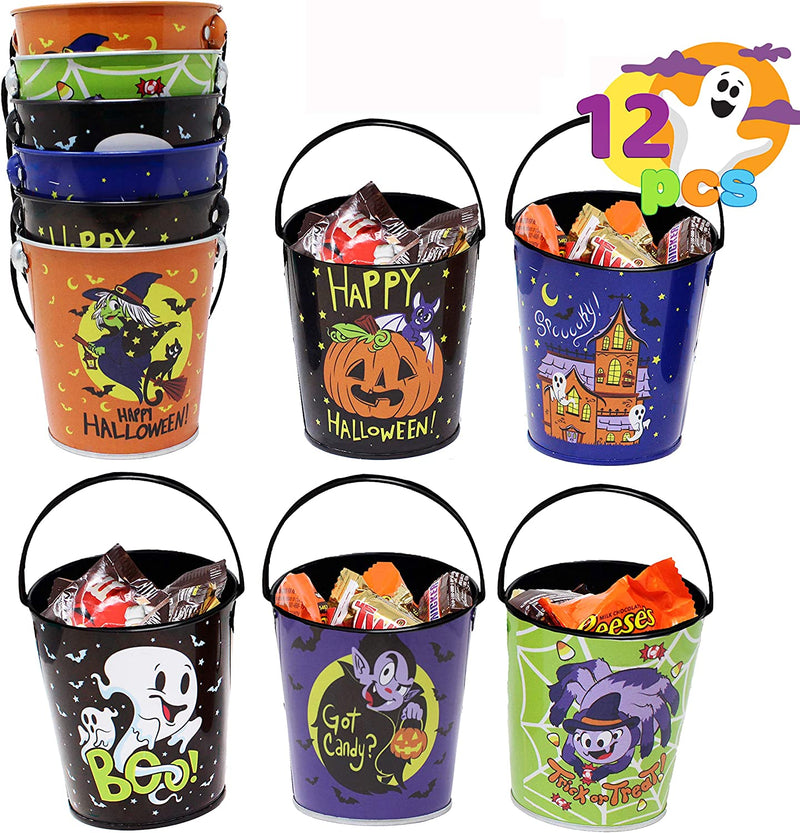 12 Pcs Halloween Trick-or-treat Buckets
