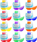 JOYIN Colorful Easter Egg Bubble Wands 12 Pack