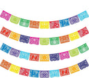 36Pcs Cinco de Mayo Plastic Papel Picado Banner, 18ft