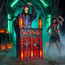 JOYIN 6 FT Animatronic DJ Reaper - RGB Light-Up Halloween Outdoor Prop