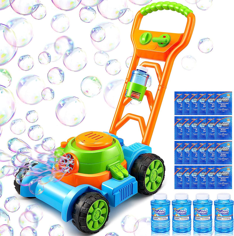 Sloosh Bubble Lawn Mower Toddler Toys, Blue - Main Image