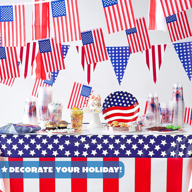 3Pcs July 4th Table Cover Tablecloths