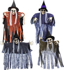 4 Pcs Hanging Witches (Purple, Orange, Green, Grey)