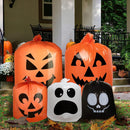 Halloween Plastic Lawn Leaf Bags ,6 Pcs