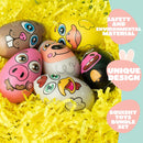 JOYIN 12 Pack Easter Eggs Squishy Toys  Animal Theme Slow Rising Stress Relief Egg Balls