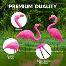 10Pcs Small Pink Flamingo Yard Ornament