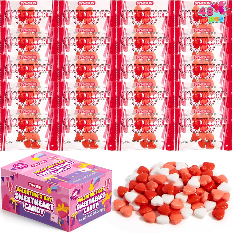 48PCS Valentine Hearts Candy