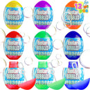 JOYIN Colorful Easter Egg Bubble Wands 12 Pack