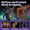 JOYIN 7.2 FT RGB Skull Archway - LED Halloween Outdoor Decoration