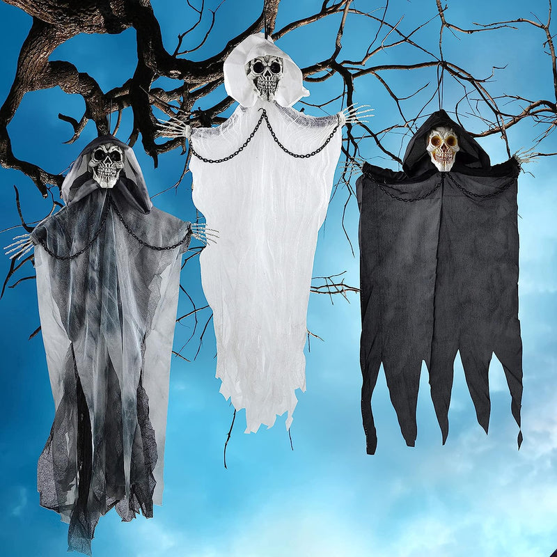 Hanging Grim Reaper with Chains, 3 Pcs