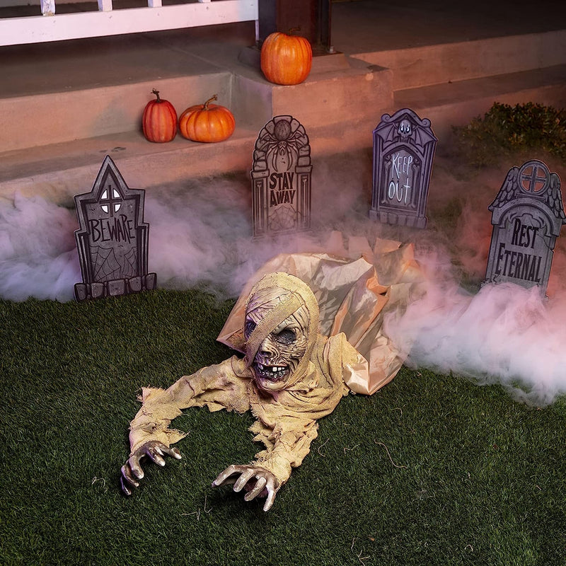67in Scary Halloween Zombie Groundbreaker, 2 Pack