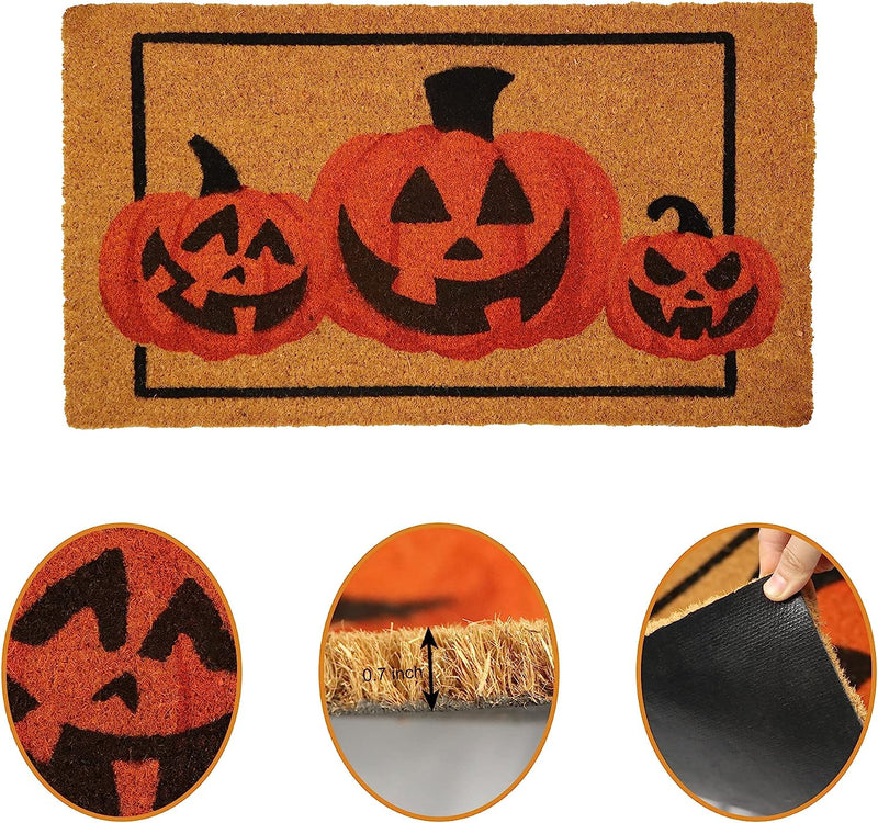 Pumpkin Patterned Doormat