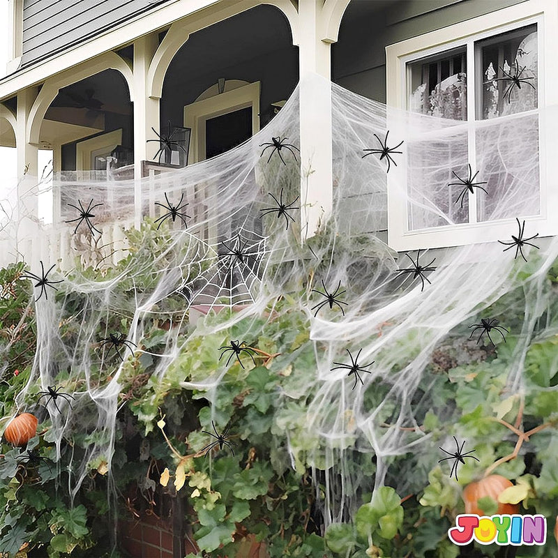 Joyin-900 sqft Halloween Spider Web Decorations with Extra 40 Fake Spiders