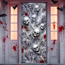 JOYIN 30"x72" 3D Skull Door Cover - Halloween Indoor & Outdoor Decor