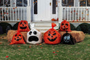 Halloween Plastic Lawn Leaf Bags ,6 Pcs
