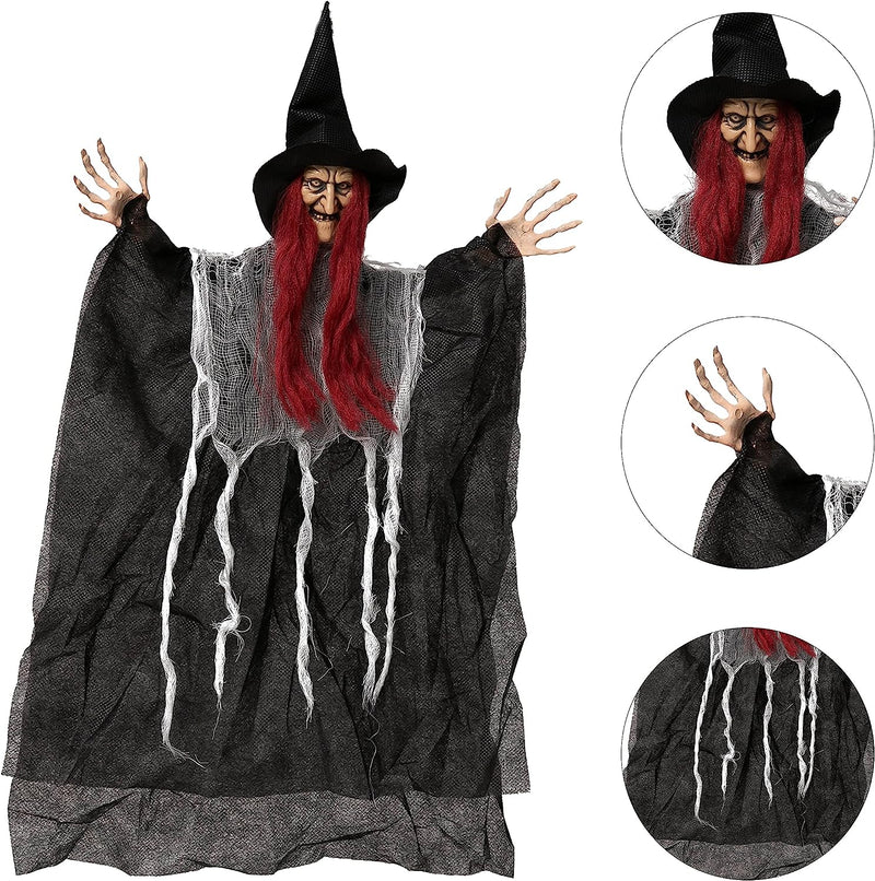 22in Hanging Witch with Posable Arms, 3 Pack