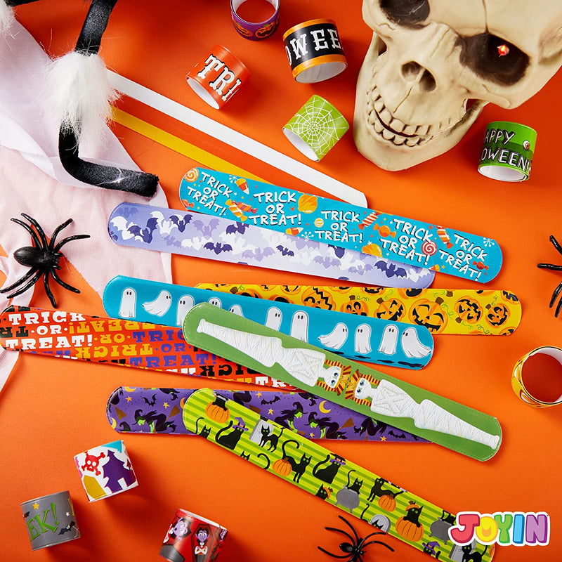 72 Piece Halloween Slap Bracelets