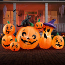 Joiedomi 6 Ft Inflatable Halloween Pumpkin Set with Witch Cat & LED Lights