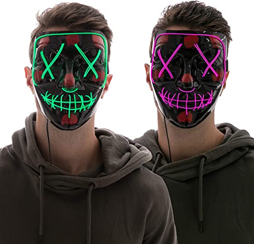 Halloween Led Masks, 2 Pcs