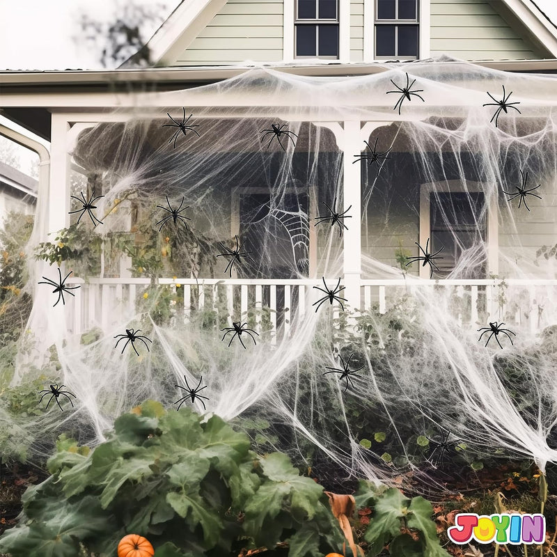 Joyin-900 sqft Halloween Spider Web Decorations with Extra 40 Fake Spiders