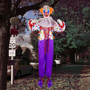 68in Neon Face Hanging Clown Decoration