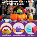 Satiated Plush Pumpkin Baby Basket