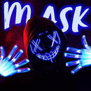 LED Cosplay Scary Mask And Gloves