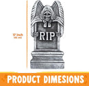 JOYIN 5 PCS 17" Halloween Tombstones - Graveyard Yard Decoration