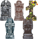 5-pack Realistic Foam Tombstones And Stands