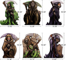 16.34" Grim Reaper Yard Stake Signs, 6 pack
