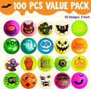 100 Halloween Glow in The Dark Bouncing Balls