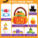 Satiated Plush Pumpkin Baby Basket